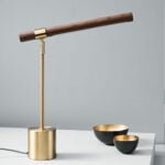 West Elm Linear Wood LED Table Lamp - Image 4