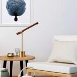 West Elm Linear Wood LED Table Lamp