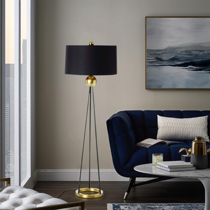 AVONNI - Antique Plated Floor Lamp - Image 10