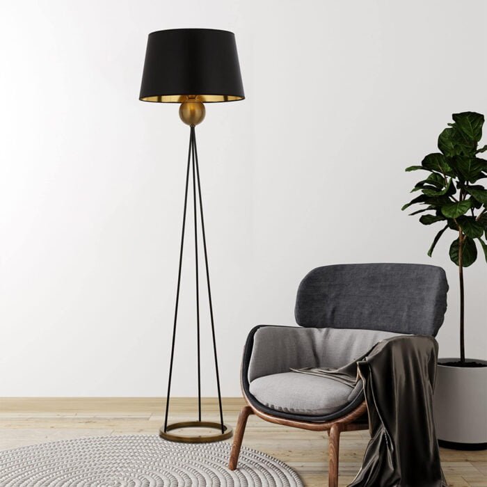 AVONNI - Antique Plated Floor Lamp - Image 2