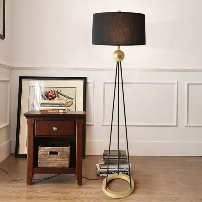 AVONNI - Antique Plated Floor Lamp - Image 9